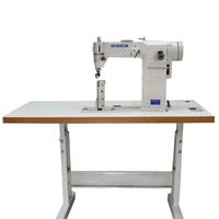 Machine à coudre industrielle à point noué à aiguille simple à entraînement direct haute vitesse HONKON HK-810D avec moteur en fer pour chaussures