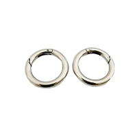 Anneau rond miniature de haute qualité 10 mm 13 mm, crochet de sac à main circulaire, mousqueton à déclenchement rapide, boucle en O pour porte-clés