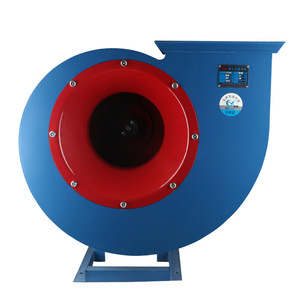 Ventilateur centrifuge 4-72A, corps en acier, pales en fonte, moteur AC, montage sur conduit, couleur bleue - Product Image 2
