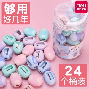 Deli Mini Pencil Sharpener 40x32x22mm Manual Plastic Student Use - Product Image 4