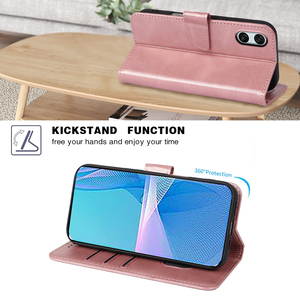 2024 nueva cartera PU funda con tapa de cuero para Sony <span class=keywords><strong>Xperia</strong></span> 10 VI 5 <span class=keywords><strong>V</strong></span> <span class=keywords><strong>1</strong></span> IV ACE III soporte magnético ID tarjetero bolsa de teléfono móvil - Product Image 4