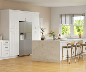 Cuisine modulaire de luxe moderne blanche sur mesure, style classique, laque MDF, évier en granit, robinet, tiroir, écologique, appartement - Product Image 4