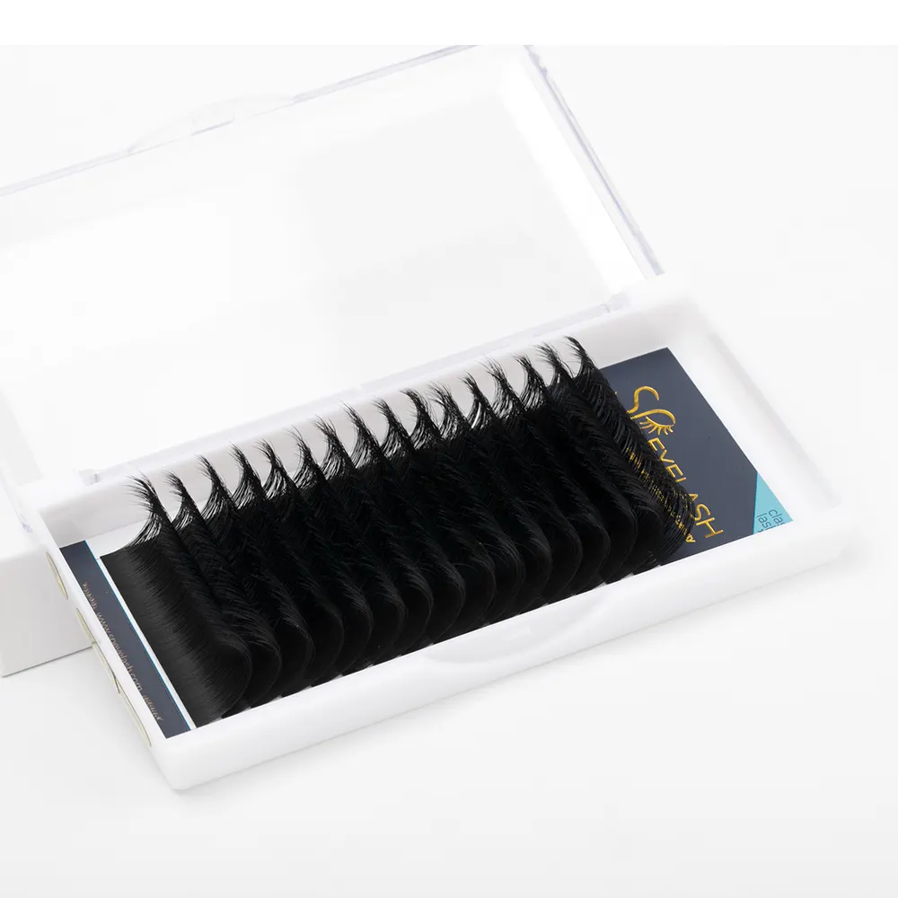 SP EYELASH Großhandels mix 8-25mm Nerz imitat Klassische Wimpern verlängerung OEM Russisches Volumen Individuelle Wimpern