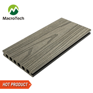 Terrasse en <span class=keywords><strong>parquet</strong></span> composite WPC pour jardin avec surface brossée, imperméable, design européen pour usage extérieur - Product Image 1