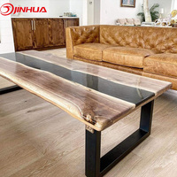 Dessus de table en résine époxy coulée profonde cristal liquide Transparent AB résine époxy pour table en bois artisanat colle adhésive en bois