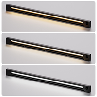 Lumières de placard LED à détecteur de mouvement PIR en profilé d'aluminium moderne, germicides UV, écologiques, CRI élevé 90, DC 12V