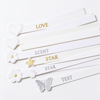 Bandelettes de test de parfum personnalisées avec impression de logo, échantillons de parfum, cartes olfactives, testeurs d'huiles essentielles, emballage en bois