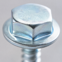 Vis autoperceuses à tête hexagonale M4.8 M5.5 M6.3 en acier au carbone zingué, vis Tek pour toitures métalliques et tôles