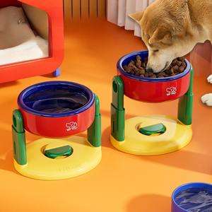 Oferta caliente: Cuenco protector para mascotas con altura ajustable, ventosas oblicuas y base antideslizante para evitar que el perro lo deje caído en el suelo. - Product Image 1