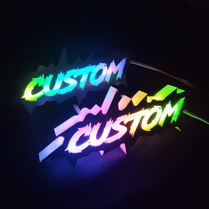 Emblèmes LED RGB personnalisés pour voiture, avec effet de poursuite de couleur, logo lumineux pour voiture, éclairage de marche, étanche pour SUV - Product Image 1