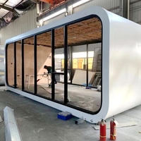 Maison Modulaire Intelligente en Conteneur, Design Rond en Acier Galvanisé, Préfabriquée pour Complexes Hôteliers, Bureaux, Entrepôts, Villas, Hôtels Modernes