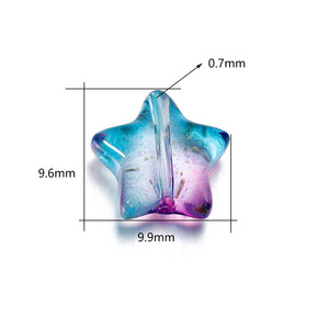 Glass Beads Five Pointed Star 6mm For <b>Bracelet</b> Making Jewelry Accessories Spacer Beads <b>Stringing</b> Craft DIY Jewelry Making - Product Image 5