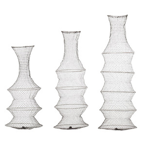 Jaula de alambre de acero suave plegable con 3, 4 o 5 bucles, red de pesca para la protección de peces vivos - Product Image 5