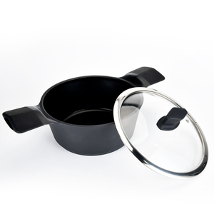 Vente en gros Batterie de cuisine personnalisée en fonte d'aluminium marmite ronde 20cm 24cm 28cm casserole antiadhésive - Product Image 4