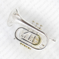 Pocket Trumpet Brass Body Monel Valves Silver and Gold Bb Tone 7C Mouthpiece Full Metal Finger Buttons Pocket Trumpet OEM