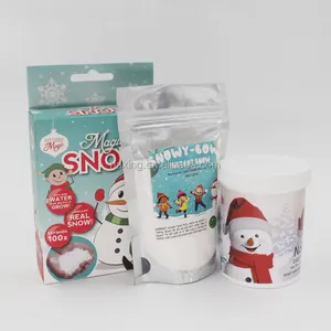 China wholesale bio Christmas Decoration white snow powder expands 100x Instant Snow artificial snow