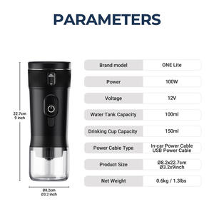 Cafetière de <span class=keywords><strong>voiture</strong></span> 12V <span class=keywords><strong>Machine</strong></span> <span class=keywords><strong>à</strong></span> expresso portable, 2-en-1 pour capsule et <span class=keywords><strong>café</strong></span> moulu, parfaite pour les voyages et le camping - Product Image 6