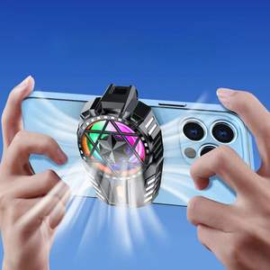 Wholesale ABS Mini Mobile Phone Cooler Radiator Air Cooled Three Gears Adjustable Cool Light for Phone <b>Games</b> Phone <b>Accessories</b> - Product Image 6