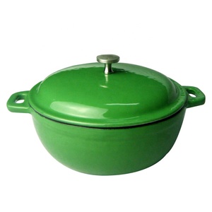Casseruola ghisa all'ingrosso calderone in ghisa articoli da cucina all'aperto pentole da campeggio con due manici - Product Image 3