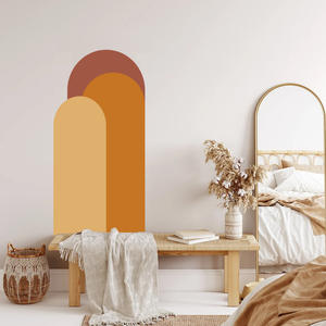 Arte Mural Geométrico Abstracto Moderno, Adhesivos Decorativos de PVC para Pared de Sala de Estar, Decoración del Hogar - Product Image 4