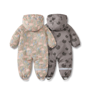 Mameluco y overol de invierno para bebés recién nacidos, mono con estampado de oso para niñas y niños, ropa de primavera e invierno OEM - Product Image 2
