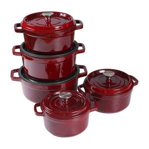 <span class=keywords><strong>Cocotte</strong></span> <span class=keywords><strong>en</strong></span> <span class=keywords><strong>Fonte</strong></span> <span class=keywords><strong>Émaillée</strong></span> Ronde, Plusieurs Tailles Disponibles, Faitout Hollandais, Couleur Personnalisée - Product Image 3