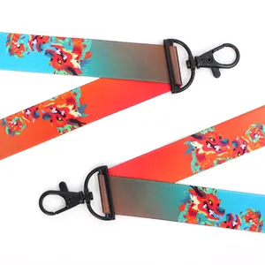 Organic Global Recycled EHUA Ergonomics Polyester Lanyard Sublimation Lanyard Logo Neck Lanyard With Logo Custom