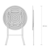 Benjia — Tables de Banquet, forme ronde pliante, 60x74cm, offre spéciale