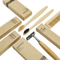 Articles de toilette écologiques pour hôtels, savon jetable biodégradable personnalisable dans une pochette en papier kraft, fabriqué en Chine
