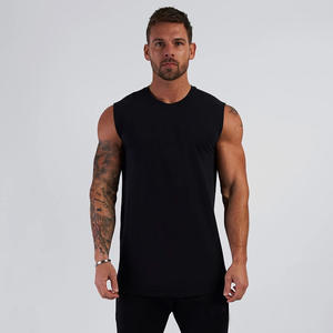 Débardeur de fitness pour hommes OEM 100% coton à séchage rapide coupe-vent sans manches pour adultes XS-XXL tailles vêtements de sport grande taille - Product Image 4