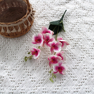 Bonsái Artificial de Phalaenopsis, Planta Pequeña en Maceta con Tacto Suave de Goma Hidratante para Decoración de Sala de Estar y Hoteles - Product Image 3