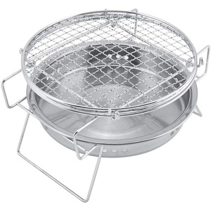 Manufacturer Simple Outdoor Cooking Portable Folding Campfire Charcoal Barbecue Grill