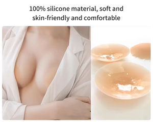 Protetores de Mamilo Femininos de Silicone Adesivo Reutilizáveis de 8CM 10CM 13CM para Seios, Pétalas de Peito Invisíveis - Product Image 4