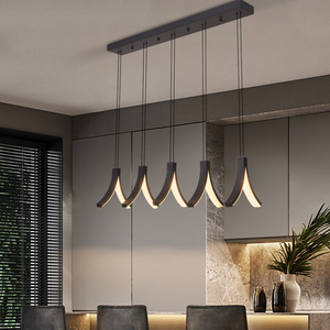 Luces colgantes Modernas Decorativas, luces colgantes negras Led, iluminación de comedor interior para comedor/sala de estar, cocina, recepción, Hotel - Product Image 2