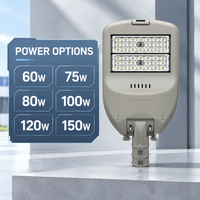 Lampadaire LED personnalisé OEM ODM 100W 120W 150W Étanche IP67 50 000 heures Garantie 5 ans Conception optique Simulation