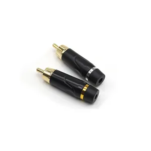 Rca Connector Gold Plated RCA Male Plug Hi-end Audio Connector