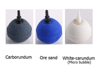 Pierre à bulles en céramique bleue écologique à haute dissolution, diffuseur d'air fin, aérateur d'oxygène pour aquarium, boîte de pierres d'aération poreuses