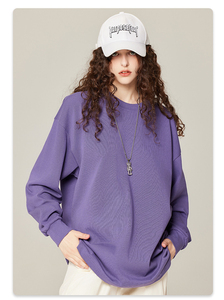 Áo thun tay dài chất liệu cotton 100%, dày dặn 300 GSM, kiểu dáng unisex, tay bo gân, mã MT2512 Ins& Best Sellers - Product Image 4