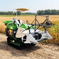 Moissonneuse-batteuse agricole pour céréales, soja, blé, riz, machine de récolte du soja