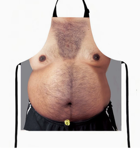 <span class=keywords><strong>Tablier</strong></span> de barbecue ajustable 100 % polyester pour homme avec imprimé ventre de papa, cadeau drôle pour la fête des pères, les amateurs de budgies et les fêtes de Noël - Product Image 3