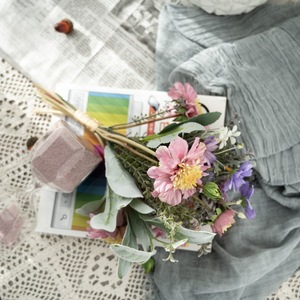 Bouquet de fleurs artificielles Haruna CF01016 Décoration de mariage et de maison - Product Image 2