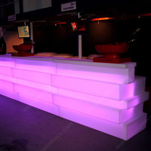 Chiếu sáng <span class=keywords><strong>LED</strong></span> Tetris Modular quầy <span class=keywords><strong>bar</strong></span>/thắp sáng đồ nội thất Thanh Nhân tạo bằng đá cẩm thạch nhựa hiện đại có thể sạc lại pin lithium - Product Image 3