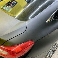 CARLISE Matériau PPF noir mat auto-adhésif anti-UV anti-rayures en TPU à changement de couleur de carrosserie