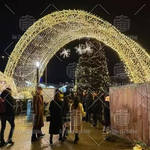 3D <b>LED</b> Christmas Arch Motif Light Outdoor Decoration For Theme Park Event - Product Image 4