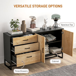 Juego de muebles de baño de estilo europeo con tocador de tablero MDF de aluminio de madera maciza resistente al agua con lavabo de cerámica - Product Image 5
