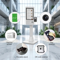 Kiosque de commande en libre-service commercial 21,5/32 pouces, écran tactile capacitif HD, prise en charge multi-OS SDK pour les restaurants de restauration rapide
