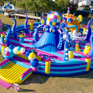 LILYTOYS <span class=keywords><strong>Parc</strong></span> à thème gonflable personnalisable pour l'extérieur et l'intérieur, 35*25m, grand <span class=keywords><strong>parc</strong></span> à thème gonflable avec parcours d'obstacles, équipement d'amusement gonflable - Product Image 4