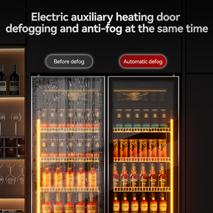 Frigorifero Commerciale a <span class=keywords><strong>Doppia</strong></span> Porta per Vini e Bevande, Espositore Verticale con Porta in Vetro - Product Image 5