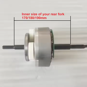 Moteur central de vélo électrique à engrenages pour pneus larges, avec dropout de 170mm et 190mm, compatible 36V, 48V, 52V, 500W, 750W, 1000W - Product Image 2