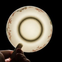 Service à thé et à café en porcelaine fine, empilable, motif papillon, pour une personne